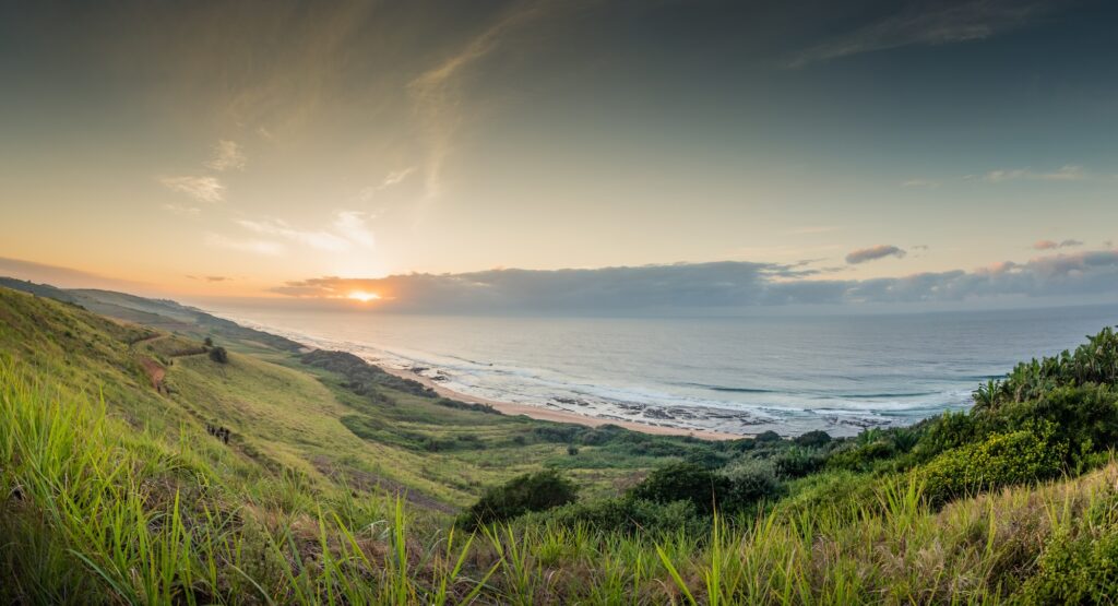 beautiful landscape image of seaton christmas bay